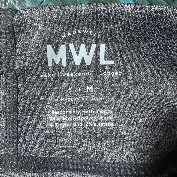 Madewell MWL Form High-Rise 25" Leggings in Heathered Charcoal Size Medium - Picture 10 of 13